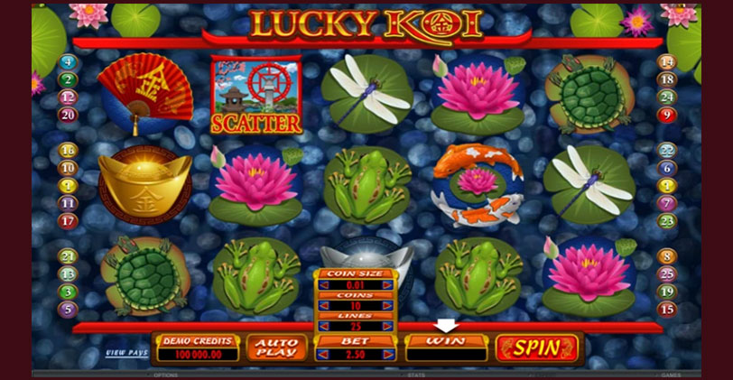 Играть в Lucky Koi игровой автомат онлайн бесплатно. 