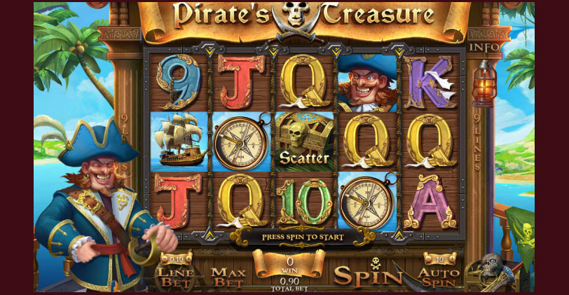 Сокровища Пиратов игровой автомат играть бесплатно онлайн. 